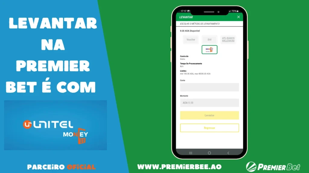 Como fazer levantamento via unitel money